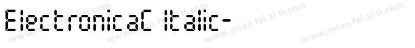 ElectronicaC ltalic字体转换